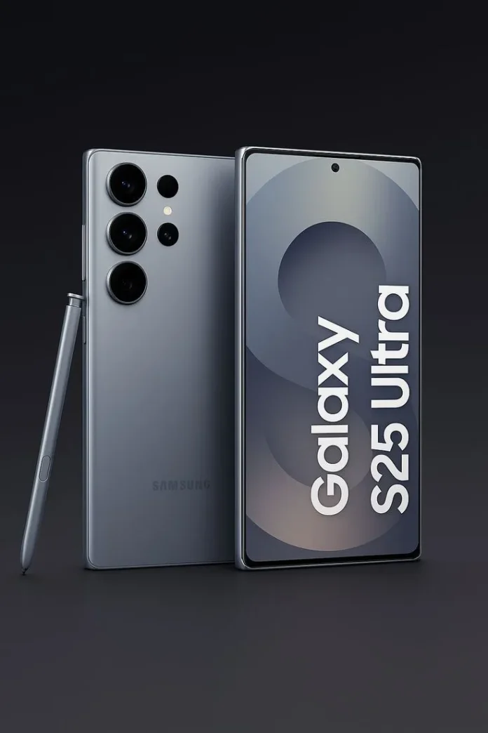 Galaxy S25 with powerful chip and smart features.