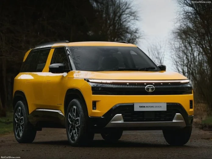 New Tata Sierra 2025 model front view