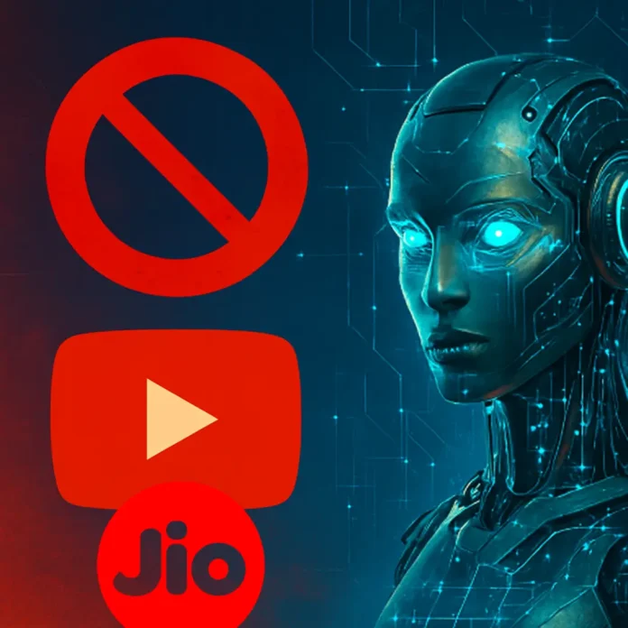 Jio ₹3599 plan Elon Musk AI YouTube AI ban