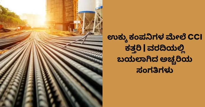 CCI action against steel companies in India